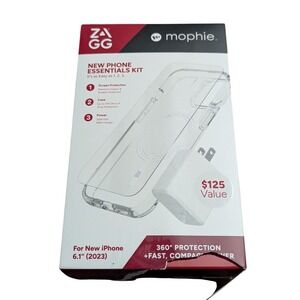 Ab. Zagg Mophie Essentials Kit For iPhone 15 (2023 6.1") Used Read Description